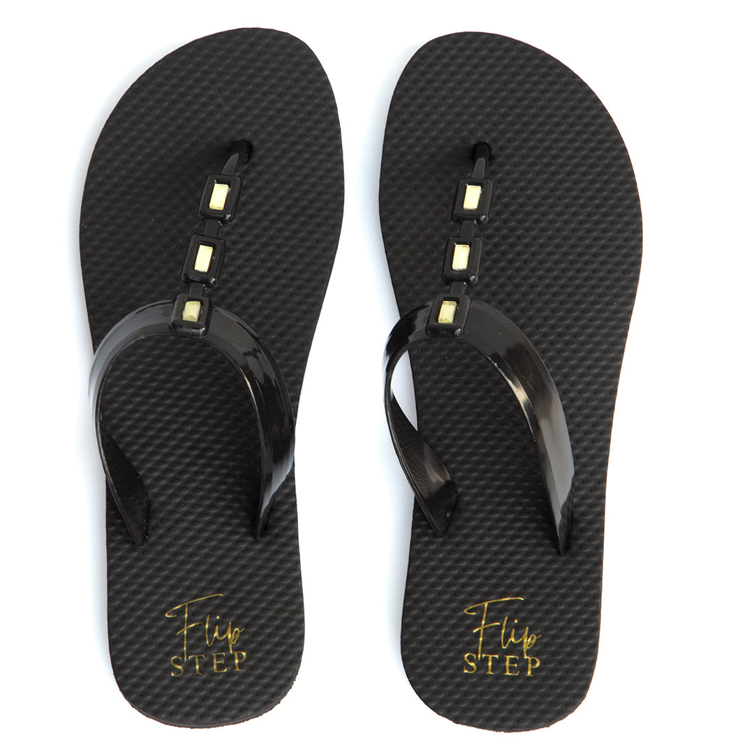 Black Gold Flip Flop